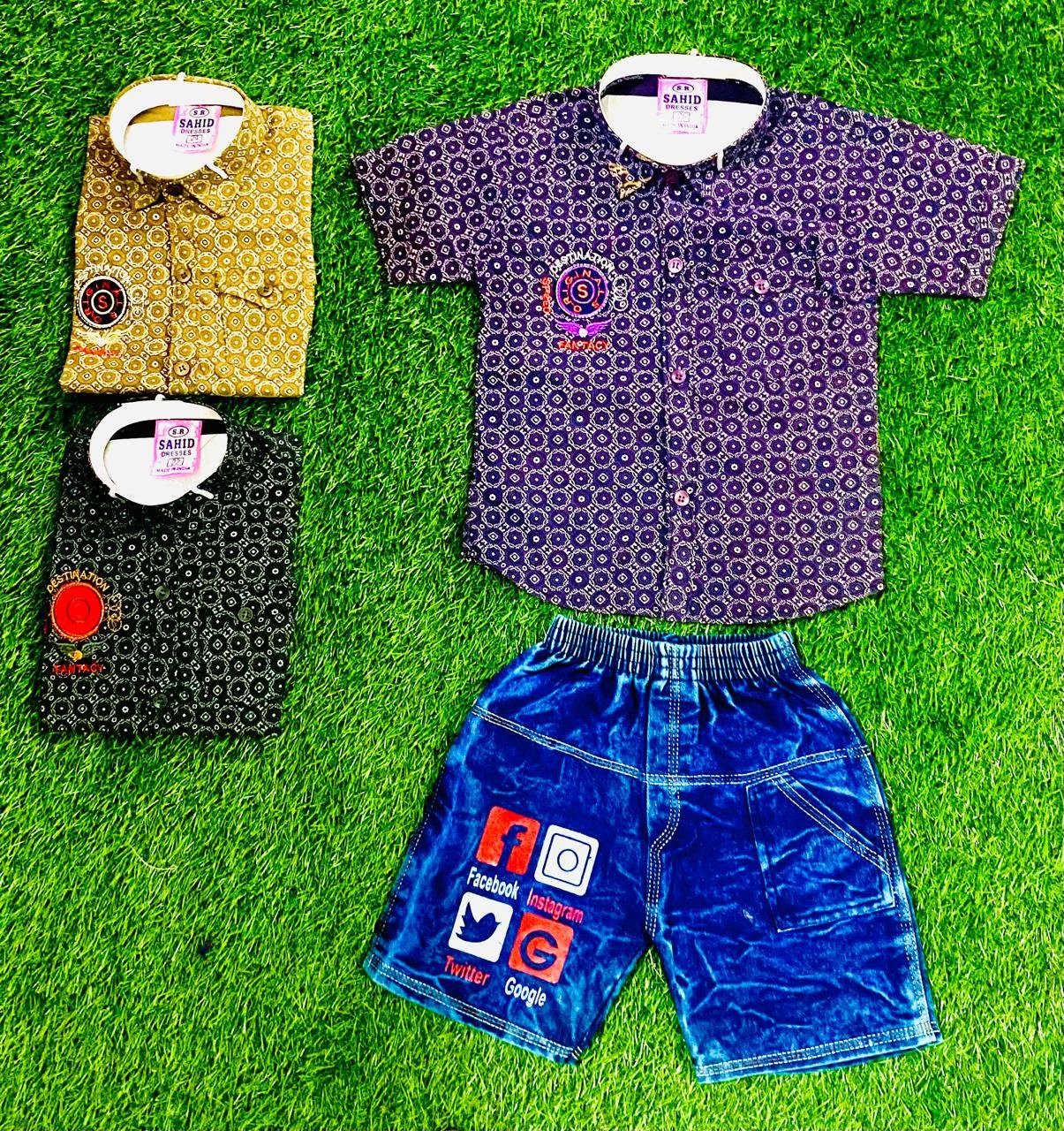 Palka Dots Shirt pants in denim-1